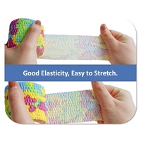 Bandage élastique athlétique respirant avec logo personnalisé pour le sport Bande d'haltérophilie légère et légère déchirure EAB Crochet Grip Pouce Bande d'haltérophilie de 5cm