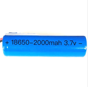 China <span class=keywords><strong>3</strong></span>,7 v 18650 2000mah battery rechargeable with pcm and connector - Product Image 1