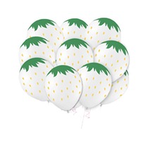 Lot de ballons en latex imprimés de 12 pouces, motifs fraise et pastèque, pour décorations de fêtes d'anniversaire et de vacances, vente en gros
