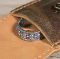 Pochette en cuir véritable grainé personnalisable pour bijoux, écouteurs, câbles, colliers, bagues – Idéale pour la vente en gros