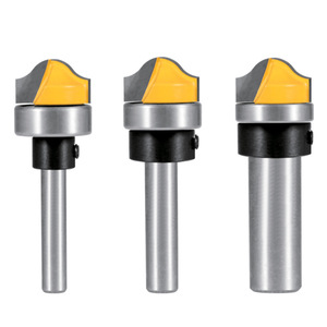 Brocas de corte redondeadas con vástago de 1/4 pulgada, con punta de carburo y rodamiento, para trabajar la madera y cortar líneas decorativas. - Product Image 3