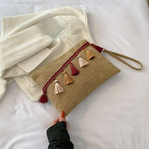 Bolso de Mano Casual para Mujer, Estilo Étnico Elegante, con Cierre y Decoración de Borlas, Nuevo Modelo 2026 - Product Image 4