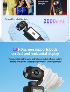 Grande Vente : Caméra d'action HD Vlog <span class=keywords><strong>moins</strong></span> chère avec Wi-Fi, caméra corporelle rotative, enregistreur, caméscope de poche pour vélo, caméra de vlogging - Product Image 3