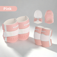 4058 # Genouillères et coudières réglables en Velcro pour bébé, antidérapantes avec points en silicone, protection épaisse en éponge absorbant les chocs pour tout-petits