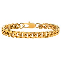 Bracelet Chaîne Cubaine et Figaro en Acier Inoxydable Tendance – Ensemble de Bijoux de Poignet pour Hommes, Vente en Gros