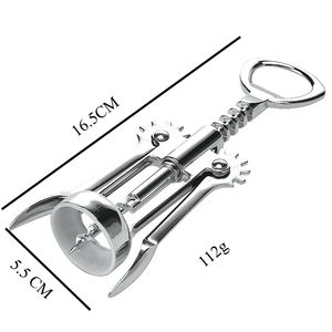 HXY <span class=keywords><strong>ที่</strong></span><span class=keywords><strong>เปิด</strong></span>ขวด<span class=keywords><strong>ไวน์</strong></span>อเนกประสงค์ขนาด120กรัมอุปกรณ์ที่ใช้ในครัวเรือนทำจากสังกะสีเป็นของขวัญแกะสลัก - Product Image 2