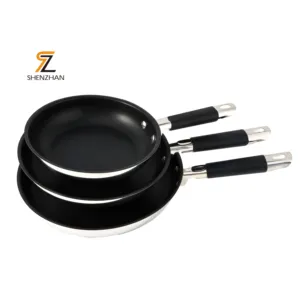 Professional Nonstick Coating Fry Pan Stainless Steel Frying Pan Aluminum Frying Pans Set With Long Handle