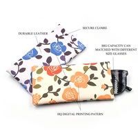 Étuis à lunettes en cuir tissé sur mesure, pochettes organisatrices pour lunettes de soleil avec chiffon de nettoyage