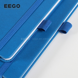 Tùy chỉnh A5 PU da nhỏ Tạp Chí cứng Bìa máy tính xách tay màu xanh hải quân A4 Lưu ý sách với chủ đề bút may RÀNG BUỘC - Product Image 6