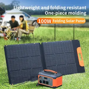 Panel plegables de células solares plegables portátiles Mono camping de 100W paneles monocristalinos al por mayor