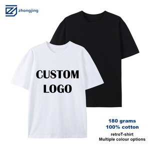 Tshirt High Quality 100% Cotton Black Plus Size Men's T-shirts Wholesale Personalized t Shirts Custom Printing Logo for Men