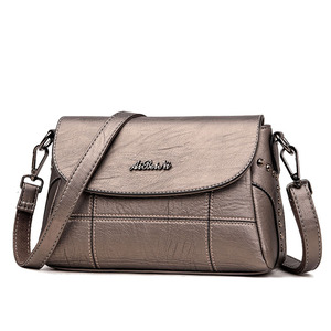 กระเป๋าสะพายไหล่ผู้หญิงแบบใหม่ หนังนิ่มเรียบง่าย ทรงสี่เหลี่ยมเล็ก สำหรับสุภาพสตรี กระเป๋าถือแบบสั่งทำ - Product Image 2