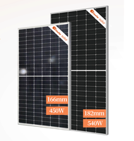 Panel Surya BIPV untuk HJT PERC Half Cell 450W-460W Modul 166mm 9BB 144 Sel Efisiensi 20,29% Stok OEM