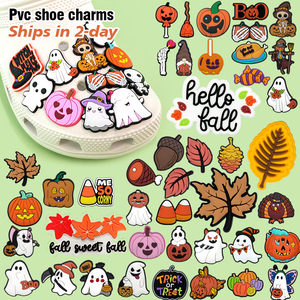 เครื่องประดับรองเท้า2025ใหม่สำหรับฤดูใบไม้ร่วงใบไม้ร่วงฟักทองผีฮาโลวีนตกแต่งด้วยลูกไม้สำหรับฮาโลวีนฤดูใบไม้ร่วงและฤดูใบไม้ร่วง - Product Image 1