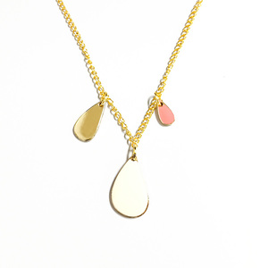 Vente chaude Design À La Mode Fille Cadeau Belle Pendentif Collier Boucles D'oreilles Couleur En Acier Inoxydable Bijoux Accessoires - Product Image 1