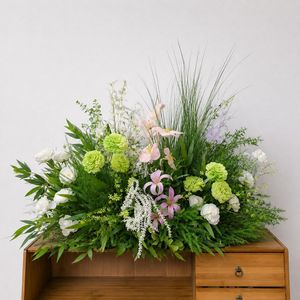 Tira de Espuma Floral de Seda Hecha a Mano, Estilo Natural, para Decoraciones de Mesa y Pasillo en Bodas, Día de San Valentín y Día de la Madre - Product Image 2