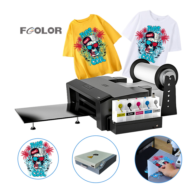 Fcolor Free Shipping USA A3 Roll to Roll Printing Machine A3 DTF Printer L1800
