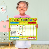 Tableau magnétique interactif personnalisé pour enfants, planificateur de programme de récompenses pour l'autodiscipline, carte de tableau blanc, écriture fluide