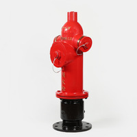 Hydrant extérieur à baril sec DN100 1,6 MPa, 3 voies, en fonte ductile pour l'alimentation en eau