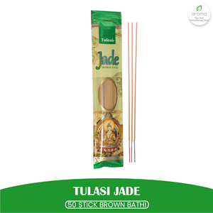 Conos de Incienso de Jade Tulasi Marrón Hechos a Mano en India con Extracto Puro de Tulasi para Yoga y Meditación - Product Image 2