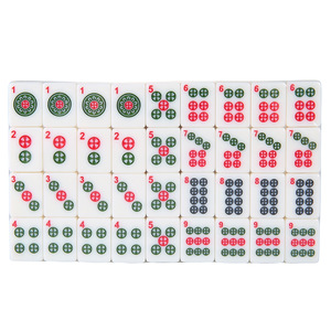 "26mm <b>Mini</b> Travel Mahjong Set 144Pcs Complete Mahjong Tiles for Gambling <b>Table</b>" - Product Image 3