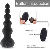 Wasserdichter Unisex Butt Plug Adult Vibrierende Stimulation perlen Vibrator Männlich Prostata Massage gerät Anal Sexspielzeug für Männer Schwule