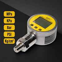 XZD60 High Precision 4-Digit LCD Display Stainless Steel 250Bar Intelligent Manometer Digital Pressure Gauge