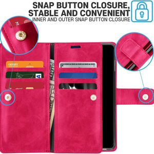 GSCASE Smartphone Card Storage flip wallet étui de téléphone <span class=keywords><strong>en</strong></span> cuir avec porte-cartes pour <span class=keywords><strong>samsung</strong></span> galaxy z pour Galaxy S10 5G - Product Image 3