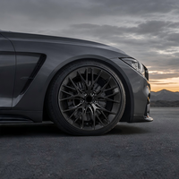 Rines Forjados de 20 Pulgadas en Negro Mate con Acabado Mecanizado 5x112, Rines de Aleación Forjados Personalizados para BMW, Mercedes, Audi, Porsche
