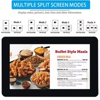 10.1 "pouces signalisation numérique et affiche tout en un PC mural Android Smart Tv publicité écran Lcd pour les magasins