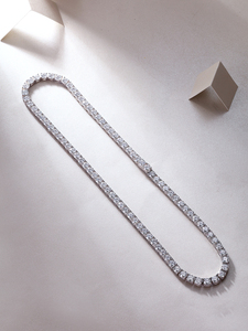 2mm 3mm 4mm 5mm 6.5mm 모이사나이트 925 실버 고급 보석 테니스 체인 (남녀공용) 모이사나이트 테니스 목걸이 - Product Image 3