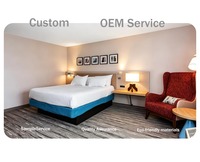 Ensembles de meubles de chambre à coucher modernes en chêne, contreplaqué mélaminé, hôtel appartement 4-5 étoiles, écologique