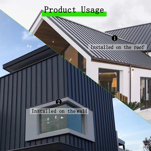 Màu trắng kim loại ngói Dọc Đường may mái nhà tấm màu thép vật liệu với ẩn Fastener cho cấu trúc bằng gỗ không thấm nước mái nhà - Product Image 2