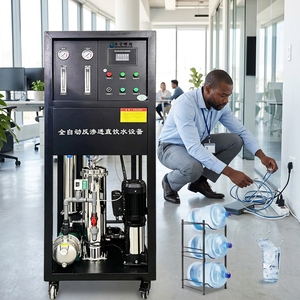 Système de filtration d'eau 250 LPH pour entreprises, machine de filtration d'eau par osmose inverse avec prix d'usine - Product Image 1