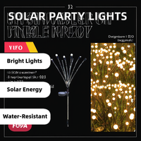 Lampe solaire LED extérieure IP65 de haute qualité, étanche, en plastique, pour jardin, chemin, rechargeable, décoration de Noël