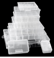 Boîte de rangement portable à 18 compartiments sans BPA, écologique, avec séparateurs amovibles, en plastique PP de qualité alimentaire avec couvercle