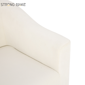 Canapé individuel moderne, <span class=keywords><strong>fauteuil</strong></span> confortable rembourré, salon, meubles de maison, fauteuils d'appoint blancs de <span class=keywords><strong>luxe</strong></span>, lot de <span class=keywords><strong>2</strong></span> - Product Image 5