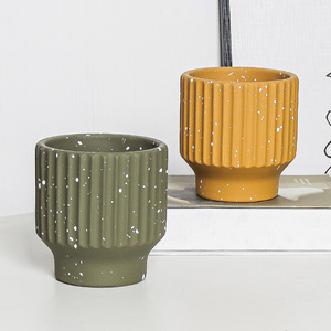 <span class=keywords><strong>Maceta</strong></span> de cemento molido <span class=keywords><strong>Maceta</strong></span> de punto de pulverización <span class=keywords><strong>circular</strong></span> para decoración del hogar - Product Image 4