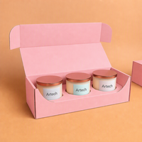 Boîte d'expédition en carton ondulé personnalisée avec logo de luxe pour cosmétiques, bougies, bouteilles de shampoing, emballage boutique