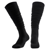 Chaussettes de football et de basketball personnalisées avec logo, rembourrées, à compression, en polyester et élasthanne, vente en gros OEM