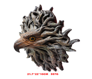 Radice <span class=keywords><strong>di</strong></span> albero caratteristiche facciali figurina <span class=keywords><strong>di</strong></span> uccello all'aperto testa <span class=keywords><strong>di</strong></span> aquila ciondolo giardino albero ornamento decorazione scultura albero faccia decorazione - Product Image 4