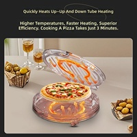 Four à pizza et machine à griller, Nouveau modèle 1200W, Plaque chauffante électrique pour usage domestique, EU 220V / US 110V