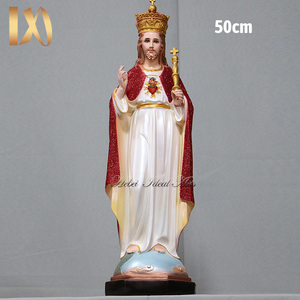 Estatuas Religiosas de Poliresina Ideal Arts, Figura Católica del <span class=keywords><strong>Rey</strong></span> del Sagrado Corazón de Jesús en Venta - Product Image 4