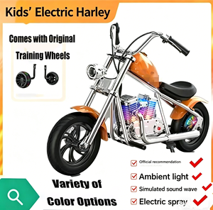 Motocicleta Elétrica Infantil 24V 160W Mini Estilo Harley Veículo Elétrico para Crianças - Product Image 1