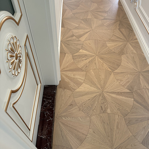 Parquet de Roble Blanco Europeo Multicapa T&G Lotus, Grado AB, Acabado Mate, 12mm 18mm, Cómodo y con Certificación CE, para Pisos Residenciales - Product Image 1