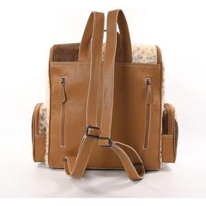 Mochila para Portátil de Cuero Vacuno de Primera Calidad, Estilo Occidental, para Viajes y Uso Diario - Product Image 2