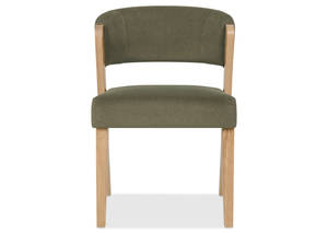 Chaise de salle à manger moderne et simple en bois de frêne massif, rembourrée en tissu, durable, adaptée aux restaurants, cafés et hôtels - Product Image 2