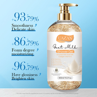 Gel Douche Gommage Personnalisé au Lait de Chèvre Naturel, Usage Quotidien Hydratant, Éclaircissant pour la Peau, Lavant Corporel Moussant
