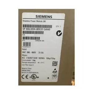 Contrôleur PLC Siemens, nouvel onduleur de fréquence d'origine Siemens, 7,5 kw
