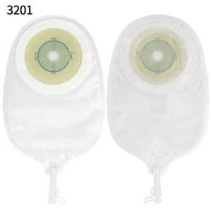 計量カード付きのウロストミーバッグ排水可能なポーチ一枚のストーマ用品人工肛門口腔ケア - Product Image 1